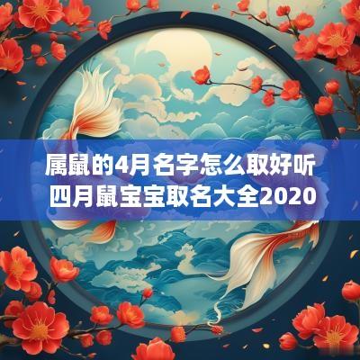 属鼠的4月名字怎么取好听 四月鼠宝宝取名大全2025款