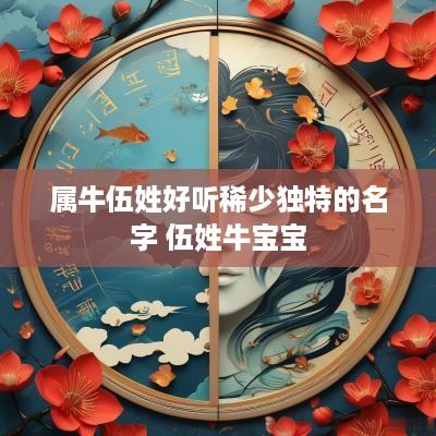 属牛伍姓好听稀少独特的名字 伍姓牛宝宝