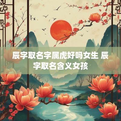 辰字取名字属虎好吗女生 辰字取名含义女孩
