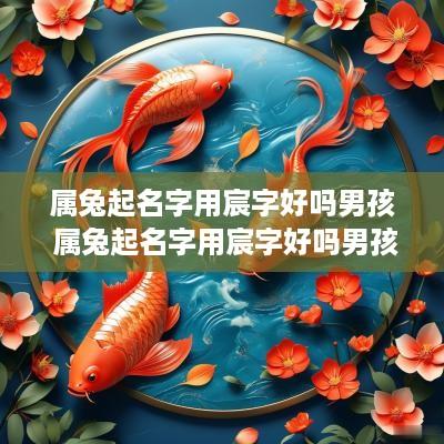 属兔起名字用宸字好吗男孩 属兔起名字用宸字好吗男孩怎么样