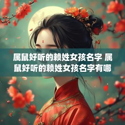 属鼠好听的赖姓女孩名字 属鼠好听的赖姓女孩名字有哪些