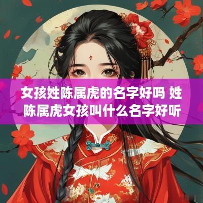 女孩姓陈属虎的名字好吗 姓陈属虎女孩叫什么名字好听