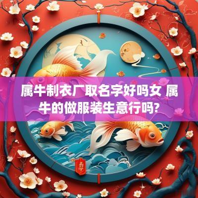 属牛制衣厂取名字好吗女 属牛的做服装生意行吗?