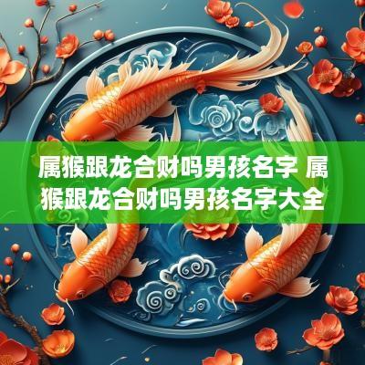 属猴跟龙合财吗男孩名字 属猴跟龙合财吗男孩名字大全
