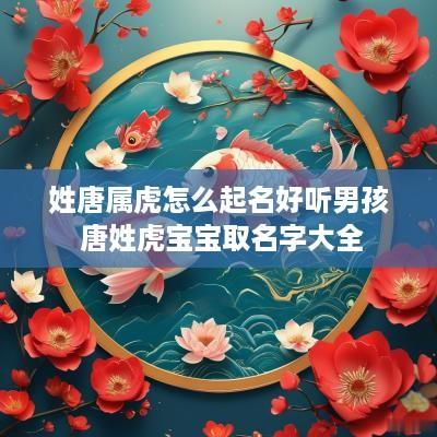 姓唐属虎怎么起名好听男孩 唐姓虎宝宝取名字大全
