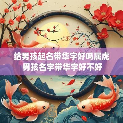 给男孩起名带华字好吗属虎 男孩名字带华字好不好