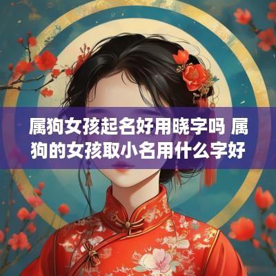 属狗女孩起名好用晓字吗 属狗的女孩取小名用什么字好