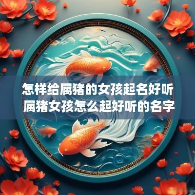 怎样给属猪的女孩起名好听 属猪女孩怎么起好听的名字