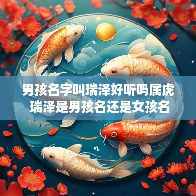 男孩名字叫瑞泽好听吗属虎 瑞泽是男孩名还是女孩名