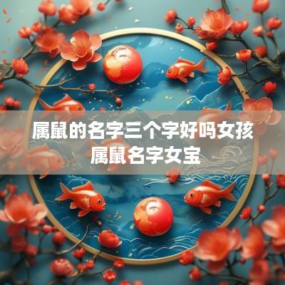 属鼠的名字三个字好吗女孩 属鼠名字女宝