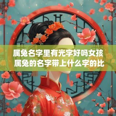 属兔名字里有光字好吗女孩 属兔的名字带上什么字的比较好