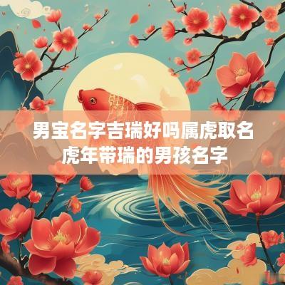 男宝名字吉瑞好吗属虎取名 蛇年带瑞的男孩名字