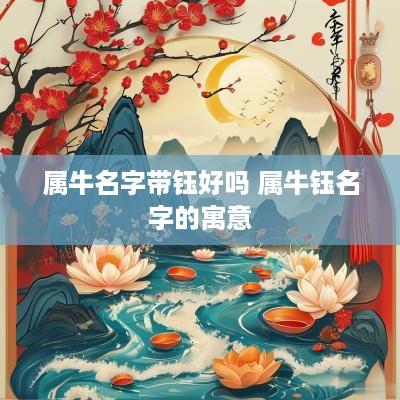 属牛名字带钰好吗 属牛钰名字的寓意