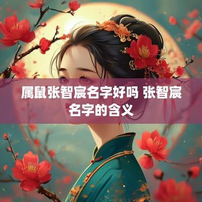 属鼠张智宸名字好吗 张智宸名字的含义
