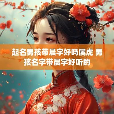 起名男孩带晨字好吗属虎 男孩名字带晨字好听的