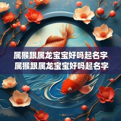 属猴跟属龙宝宝好吗起名字 属猴跟属龙宝宝好吗起名字好吗