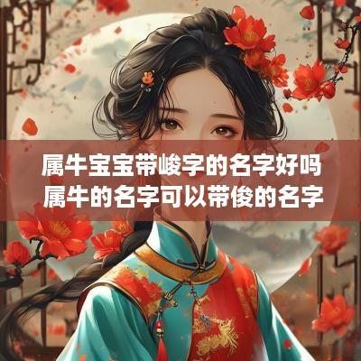 属牛宝宝带峻字的名字好吗 属牛的名字可以带俊的名字