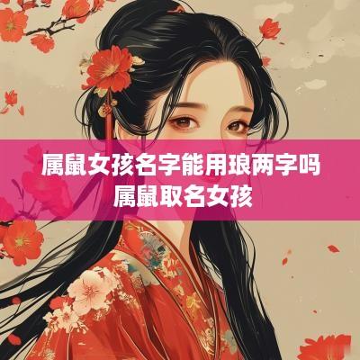 属鼠女孩名字能用琅两字吗 属鼠取名女孩