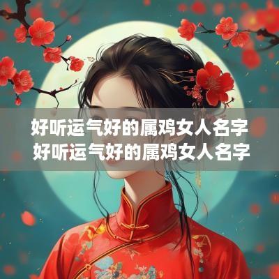 好听运气好的属鸡女人名字 好听运气好的属鸡女人名字两个字