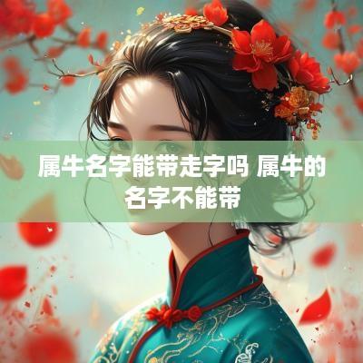 属牛名字能带走字吗 属牛的名字不能带