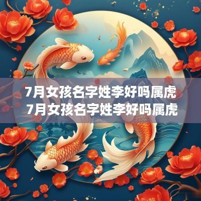 7月女孩名字姓李好吗属虎 7月女孩名字姓李好吗属虎的