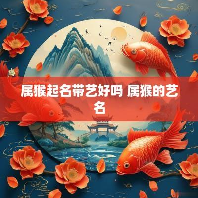属猴起名带艺好吗 属猴的艺名