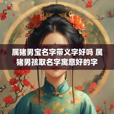 属猪男宝名字带义字好吗 属猪男孩取名字寓意好的字