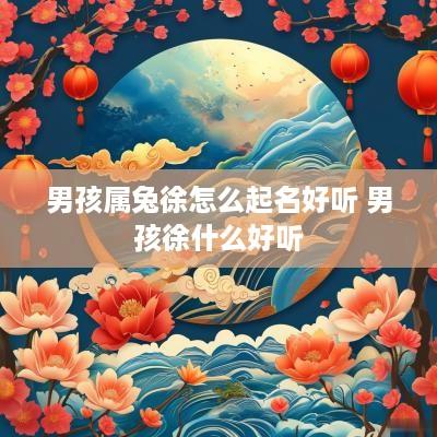 男孩属兔徐怎么起名好听 男孩徐什么好听