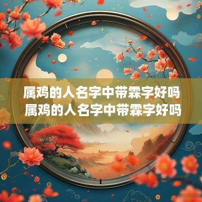 属鸡的人名字中带霖字好吗 属鸡的人名字中带霖字好吗女孩