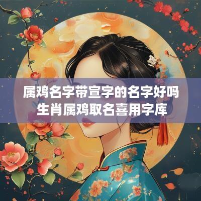 属鸡名字带宣字的名字好吗 生肖属鸡取名喜用字库