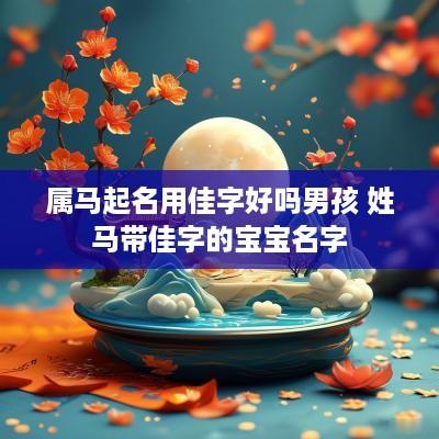 属马起名用佳字好吗男孩 姓马带佳字的宝宝名字