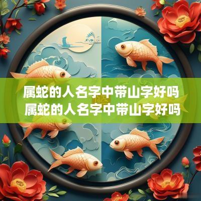 属蛇的人名字中带山字好吗 属蛇的人名字中带山字好吗女孩