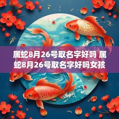 属蛇8月26号取名字好吗 属蛇8月26号取名字好吗女孩
