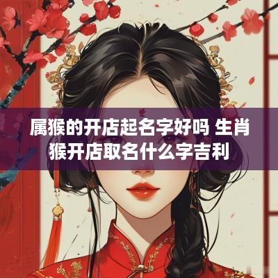属猴的开店起名字好吗 生肖猴开店取名什么字吉利
