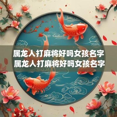 属龙人打麻将好吗女孩名字 属龙人打麻将好吗女孩名字叫什么