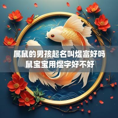 属鼠的男孩起名叫煜富好吗 鼠宝宝用煜字好不好