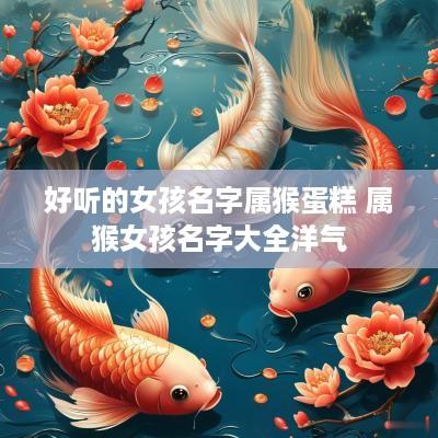 好听的女孩名字属猴蛋糕 属猴女孩名字大全洋气
