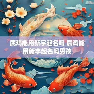 属鸡能用新字起名吗 属鸡能用新字起名吗男孩