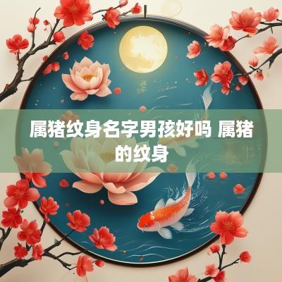 属猪纹身名字男孩好吗 属猪的纹身
