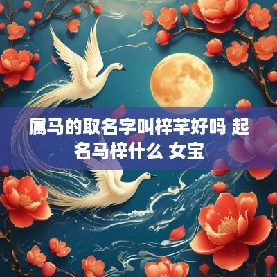 属马的取名字叫梓芊好吗 起名马梓什么 女宝
