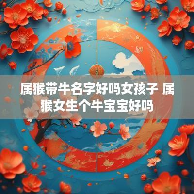 属猴带牛名字好吗女孩子 属猴女生个牛宝宝好吗