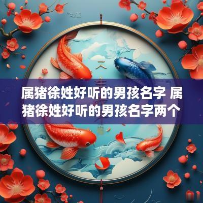 属猪徐姓好听的男孩名字 属猪徐姓好听的男孩名字两个字