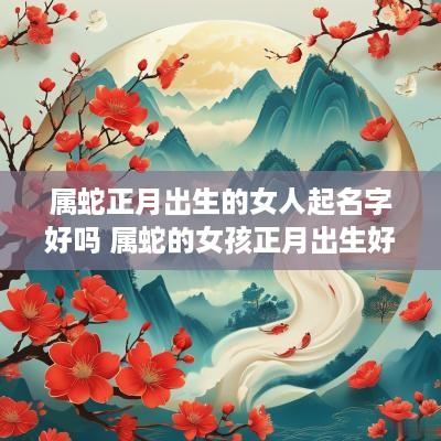 属蛇正月出生的女人起名字好吗 属蛇的女孩正月出生好不好