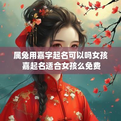 属兔用嘉字起名可以吗女孩 嘉起名适合女孩么免费
