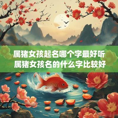 属猪女孩起名哪个字最好听 属猪女孩名的什么字比较好