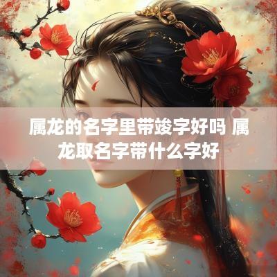 属龙的名字里带竣字好吗 属龙取名字带什么字好