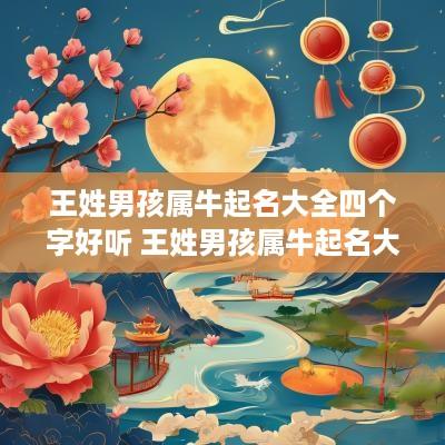 王姓男孩属牛起名大全四个字好听 王姓男孩属牛起名大全四个字好听的名字