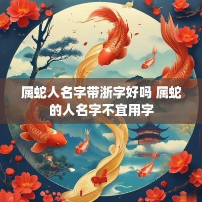 属蛇人名字带浙字好吗 属蛇的人名字不宜用字