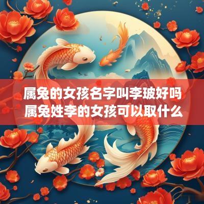 属兔的女孩名字叫李玻好吗 属兔姓李的女孩可以取什么名字
