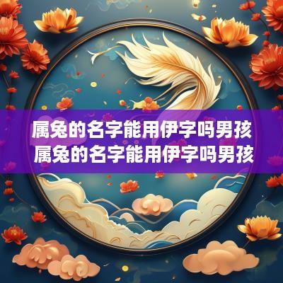 属兔的名字能用伊字吗男孩 属兔的名字能用伊字吗男孩子